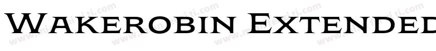 Wakerobin Extended Bold字体转换